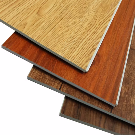 Precio barato Deco piso plástico SPC decoración de pisos de vinilo Baldosa en stock